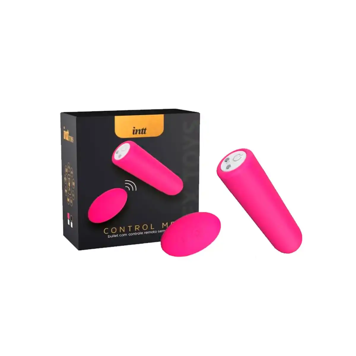 Bullet com Controle Remoto sem Fio e 9 Modos de Vibração - Intt Especial Luxury Control Me Rosa