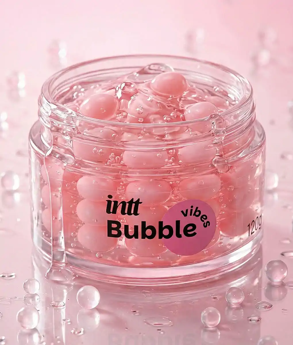 Gel Deslizante com Esferas de Ativação Térmica e Vibratória - Intt Bubble Vibes Chiclete | 120g