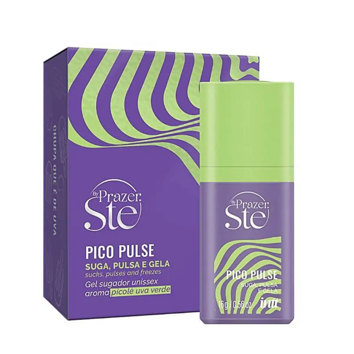 Pico Pulse Gel Sugador Líquido Que Gela E Pulsa By Ste Intt - Uva Verde